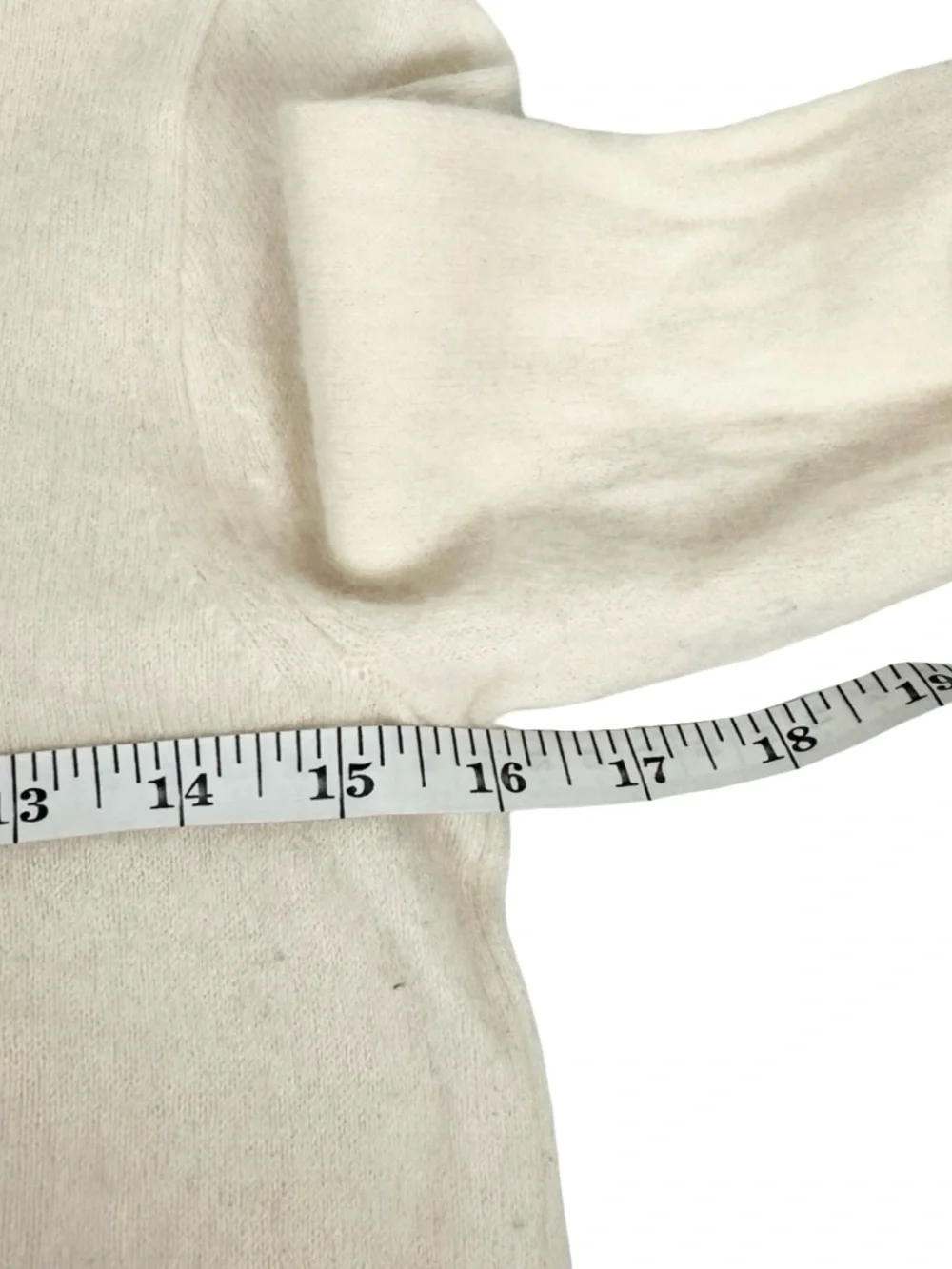 J. Crew Ivory 100% Cashmere Crewneck Long Sleeve Pullover Sweater Size Small